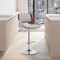 Armen Living Colby Adjustable Gray Faux Leather and Chrome Finish Bar Stool LCCYBAWAGR - alternate 9